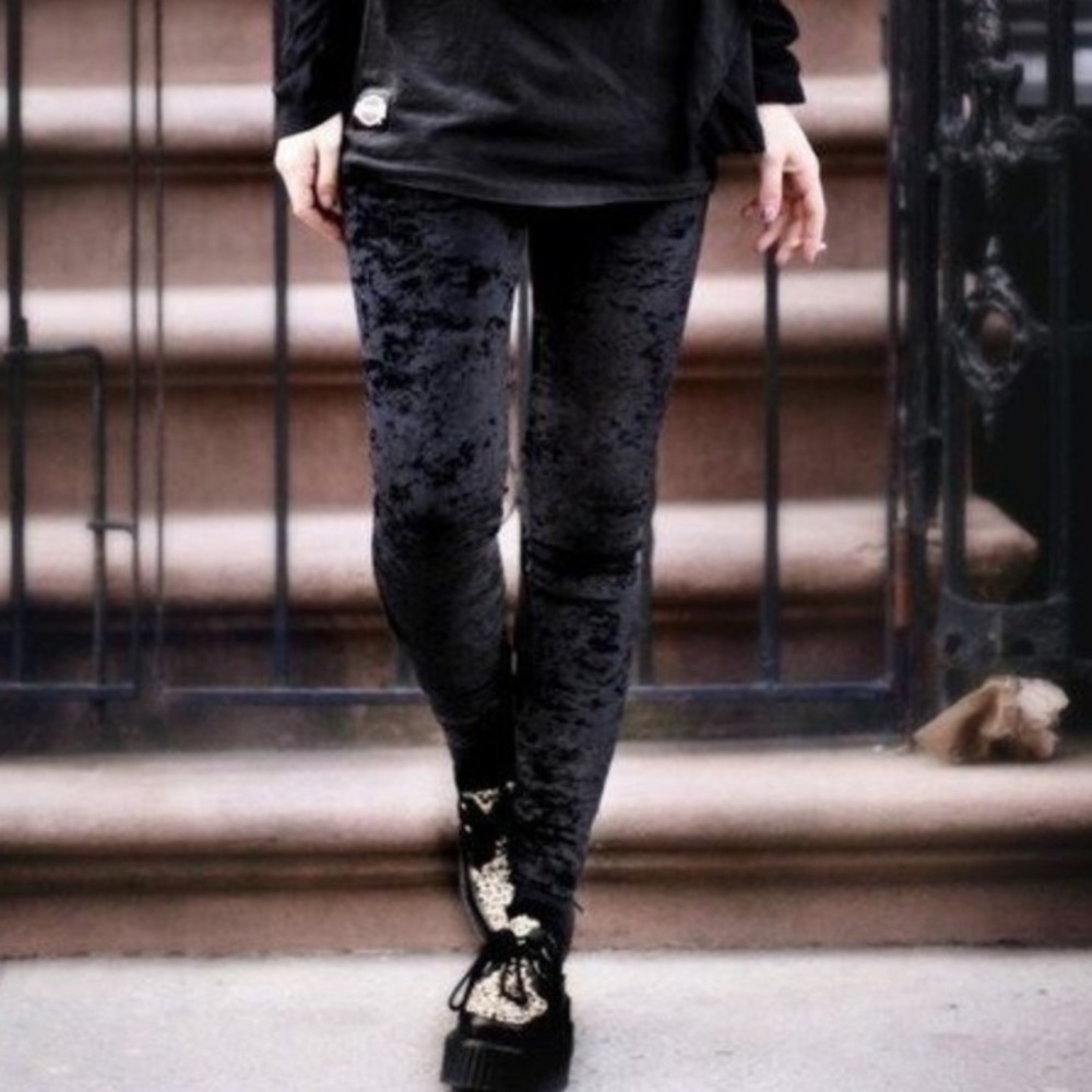 Velvet Elastic Waist leggings